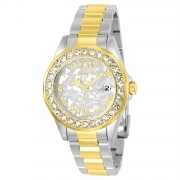 Invicta Women's 22871 Disney Quartz 3 Hand Silver Dial Watch