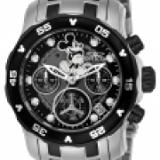Invicta 24131 de cuarzo de las mujeres de Disney Cronógrafo Negro dial Watch IW-06