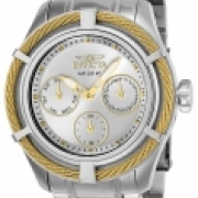 Invicta Women's 24454 Bolt Quartz Chronograph Silver Dial Watch