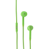 In-Ear Stereo Earbuds with In-line Microphone - handsfree, tangle free with flat cable design IM-04 HA130-GRN-21NC 